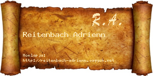 Reitenbach Adrienn névjegykártya
